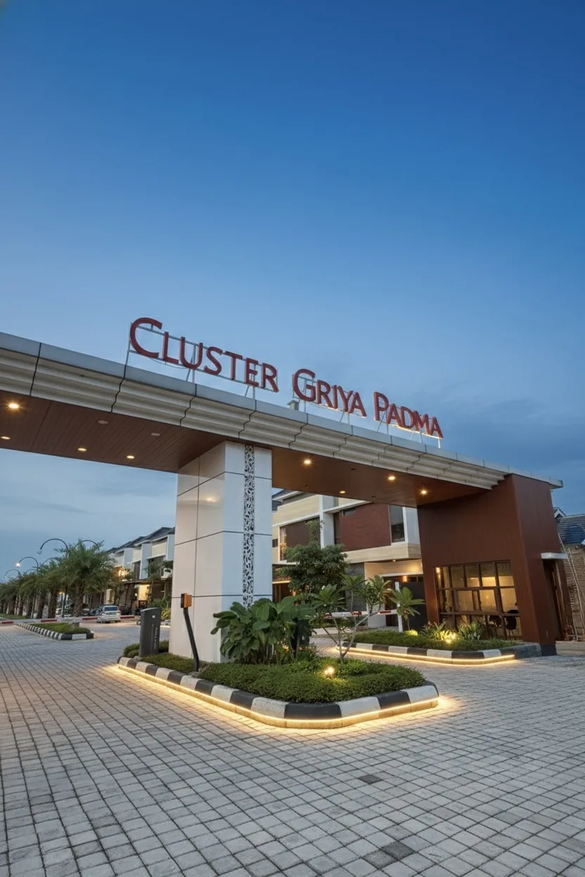 Gerbang Utama Siang Hari - Cluster Griya Padma
