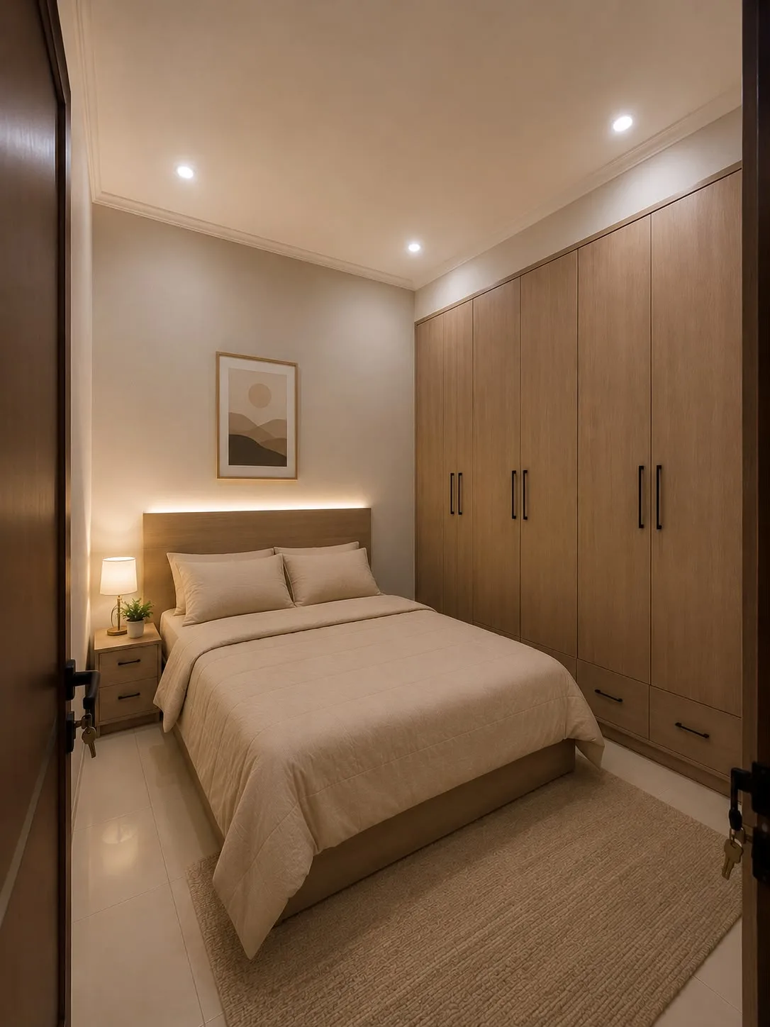 Kamar tidur utama unit Tipe 40/60