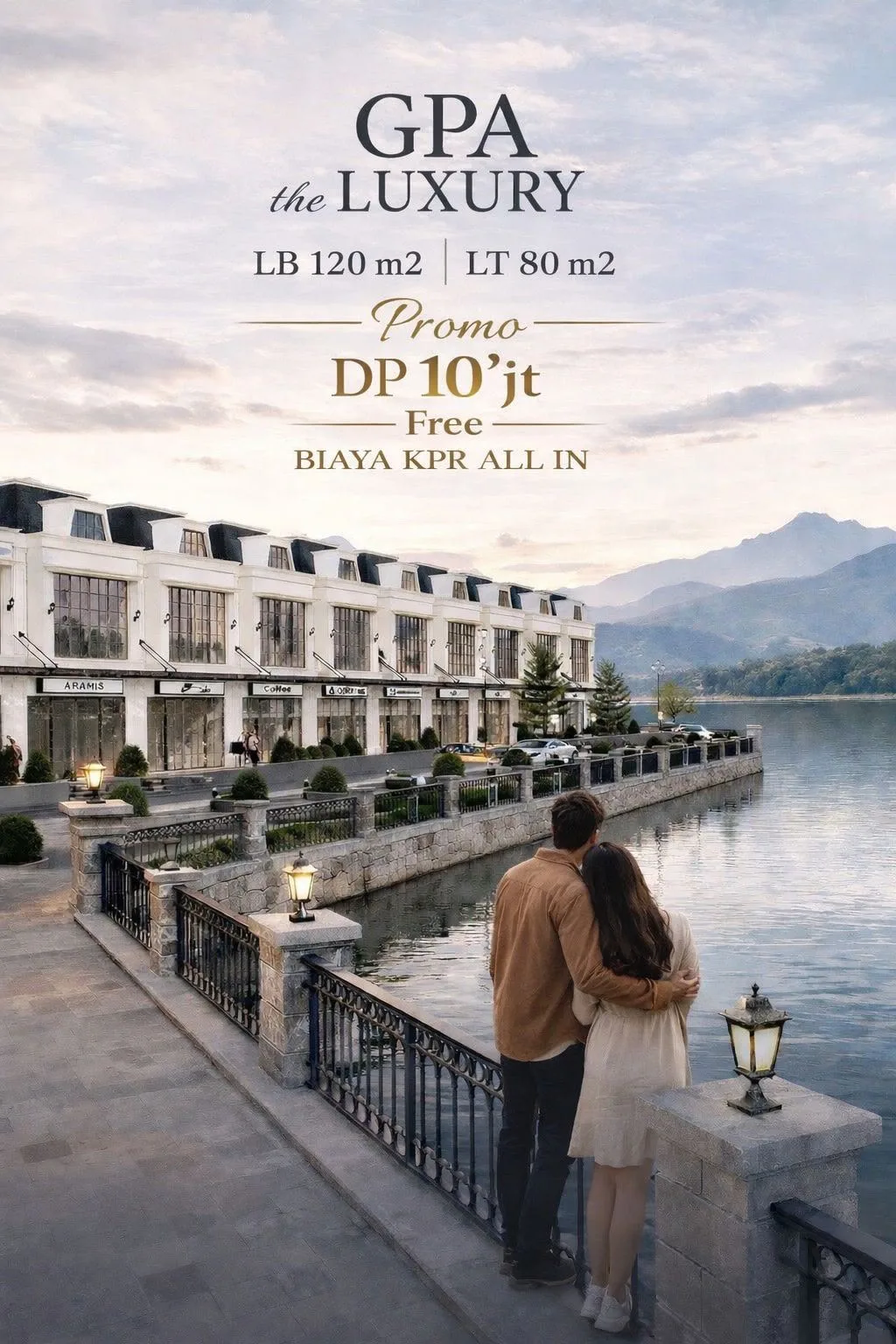 Ruko GPA The Luxury LB 120 m2 dan LT 80 m2